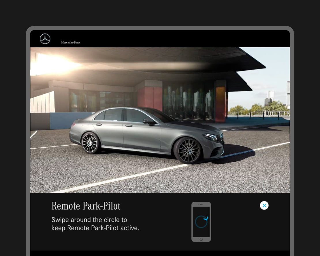 Mercedes-Benz interactive display